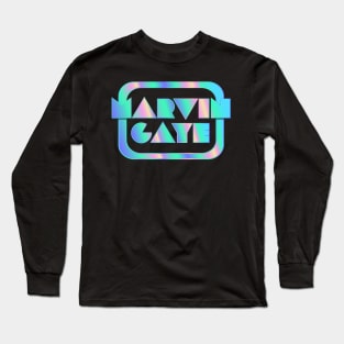 Marvin Gaye // Original Retro Style Typography Design Long Sleeve T-Shirt